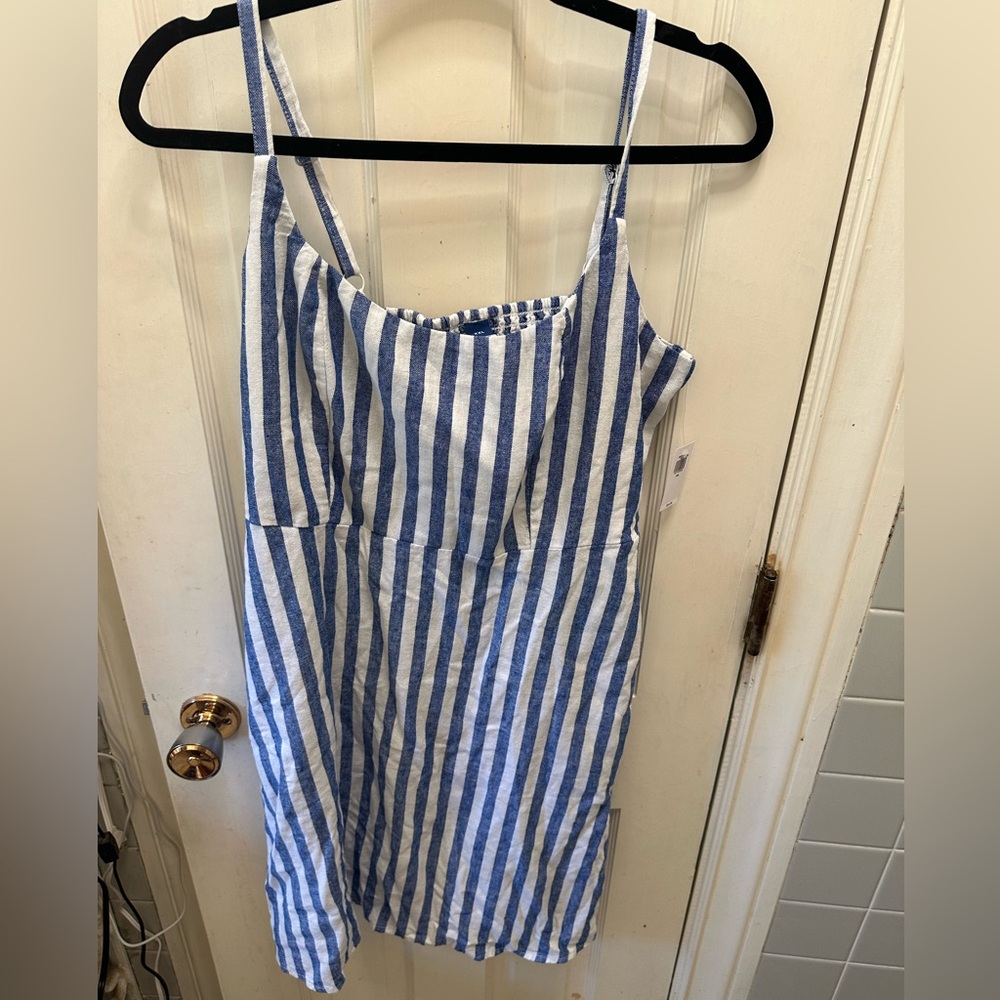 NWT blue and white striped dress